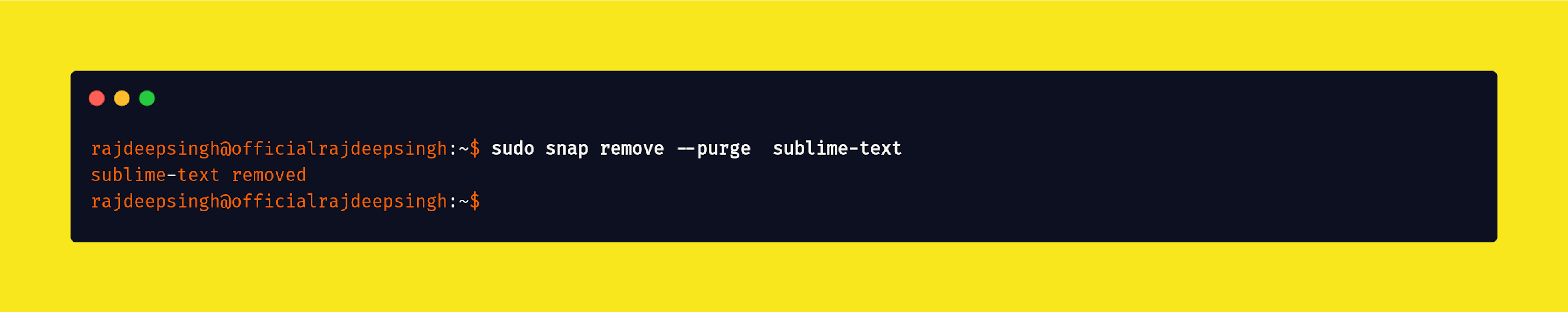 Remove sublime-text editor in Ubuntu
