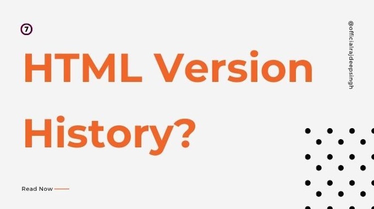 HTML Version History?