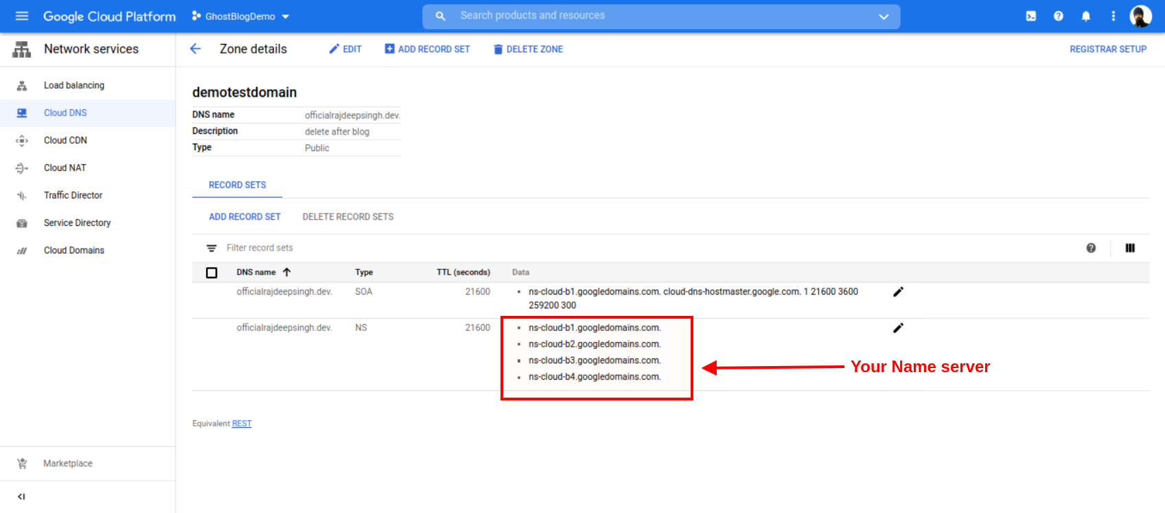 Enter Your Instance IP address Enter Your Instance IP address