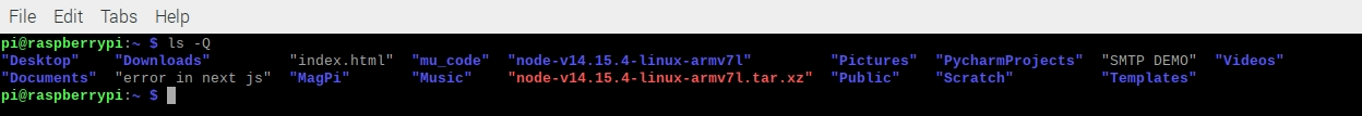 output with double quotes output with double quotes