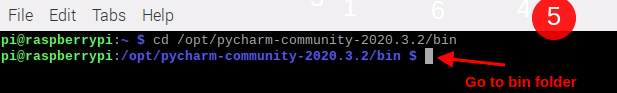 go to bin folder in raspberry pi 4 Go to bin folder in raspberry pi 4