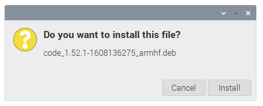 Click install button