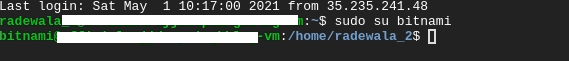Change the user in GCP Change the user in GCP