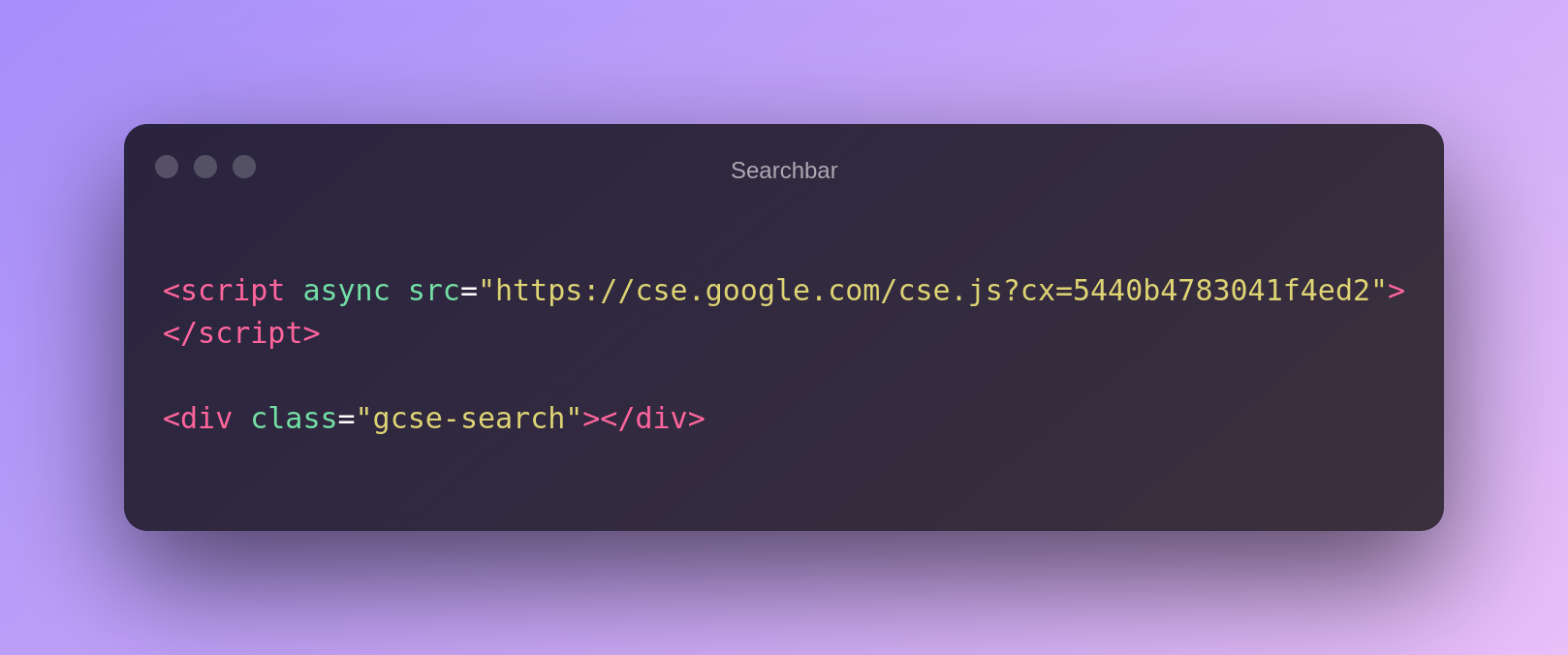 Search bar in Ghost CMS