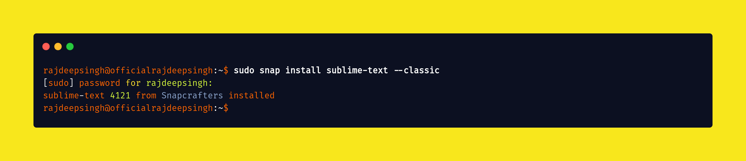 Install sublime-text editor in Ubuntu